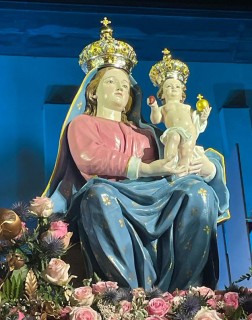 Solenne cerimonia per l'incoronazione della Madonna di Polsi e del Bambinello